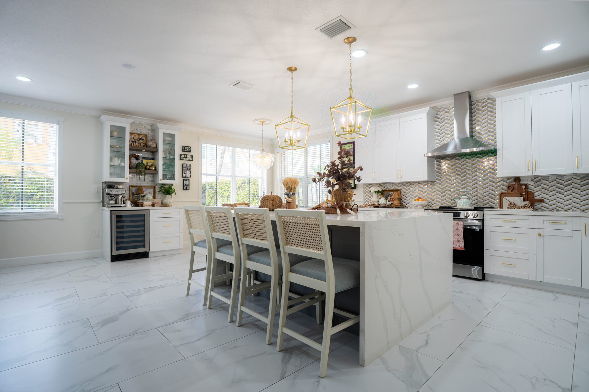 Kitchen island bar seating