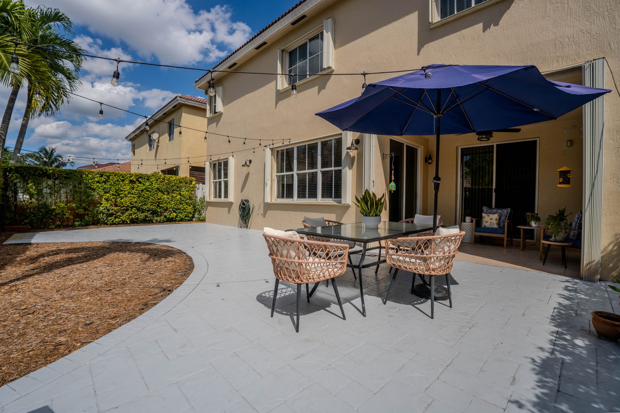 Backyard patio