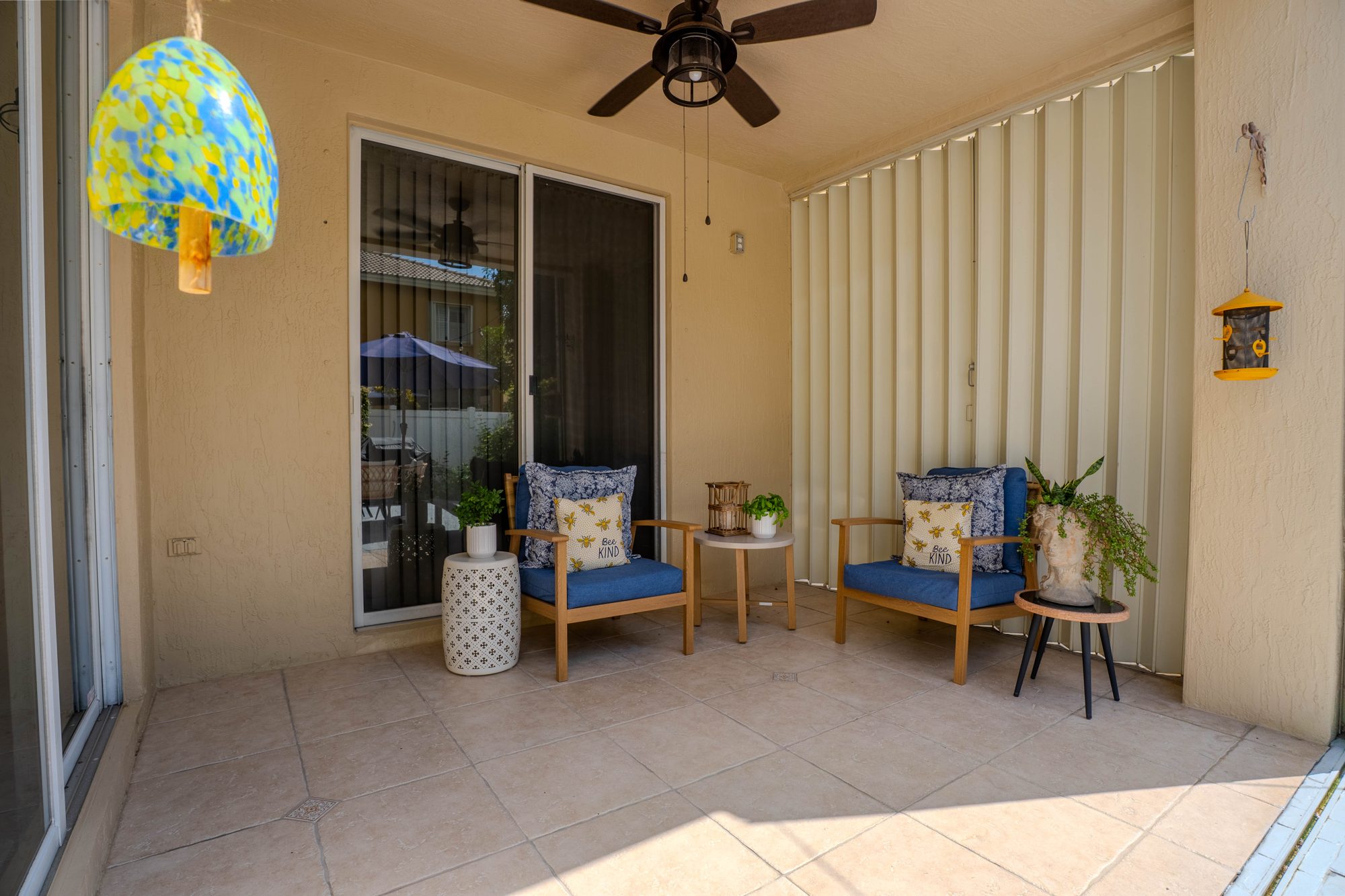 Covered terrace